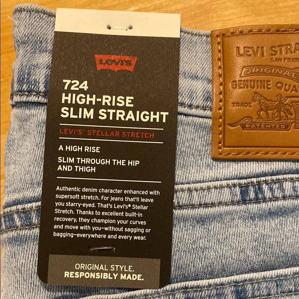 Levi's Blue Slim Straight Jeans Classic Style